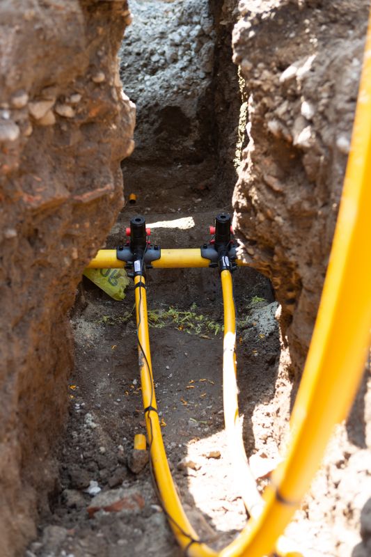 Underground Gas Line Routing